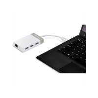 TRENDnet TUC-ETGH3 USB-C to Gigabit Ethernet Adapter + USB Hub