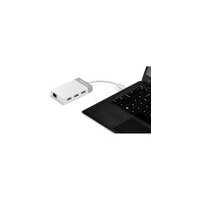 TRENDnet TUC-ETGH3 USB-C to Gigabit Ethernet Adapter + USB Hub