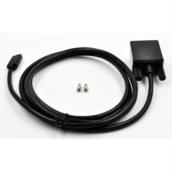 EXSYS EX-2311-2 USB 2.0 C - Stecker zu 1 x Seriell RS-232 1.8 Meter Kabel mit 9 Pin Stecker LED Anzeige