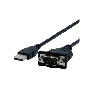 EXSYS EX-13001 USB 2.0 zu 1 x Seriell RS-232 Kabel mit 9 Pin Stecker FTDI Chip-Set