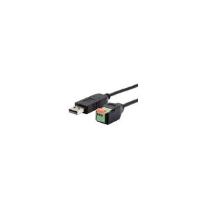 EXSYS EX-13009 USB zu 1x Seriell RS-458 Kabel mit Terminal Block mit Drucktaster