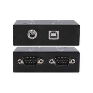EXSYS EX-13072HM USB 2.0 zu 2 x Seriell RS-232 Ports Metallgehäuse FTDI Chip-Set