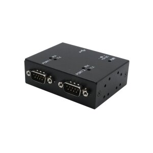 EXSYS EX-13072HM USB 2.0 zu 2 x Seriell RS-232 Ports Metallgehäuse FTDI Chip-Set