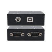 EXSYS EX-13072HM USB 2.0 zu 2 x Seriell RS-232 Ports Metallgehäuse FTDI Chip-Set