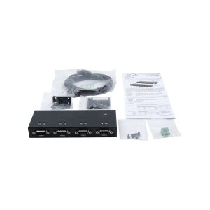 EXSYS EX-13074HM USB 2.0 zu 4 x Seriell RS-232 Ports Metallgehäuse FTDI Chip-Set