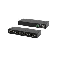EXSYS EX-13074HM USB 2.0 zu 4 x Seriell RS-232 Ports Metallgehäuse FTDI Chip-Set
