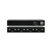 EXSYS EX-13074HM USB 2.0 zu 4 x Seriell RS-232 Ports Metallgehäuse FTDI Chip-Set