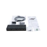 EXSYS EX-13074HM USB 2.0 zu 4 x Seriell RS-232 Ports Metallgehäuse FTDI Chip-Set