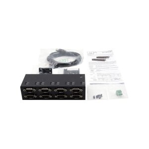 EXSYS EX-13078HM USB 2.0 zu 8 x Seriell RS-232 Ports Metallgehäuse FTDI Chip-Set