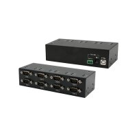 EXSYS EX-13078HM USB 2.0 zu 8 x Seriell RS-232 Ports Metallgehäuse FTDI Chip-Set