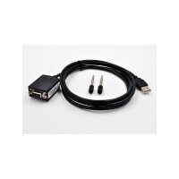 EXSYS EX-1311-2F USB 2.0 zu 1 x Seriell RS-232 1.8 Meter Kabel mit 9 Pin Buchse LED Anzeige