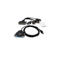 EXSYS EX-1324-37P USB 2.0 zu 4x Seriell, RS-232 Ports mit 37 Pin Buchse, Konverter, FTDI, schwarz, 1,8 m