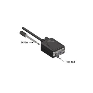 EXSYS EX-1346 USB 2.0 zu 1S x Serielle Schnittstelle RS-422/485 Port Konverter, Kabel, FDTI, schwarz, 1,8 m