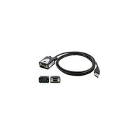 EXSYS EX-1346IS USB 2.0 zu 1x Seriell RS-422/485 Port, 15KV ESD, 4.0KV, Konverter, Kabel, FDTI, schwarz, 1,8 m