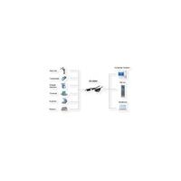 EXSYS EX-23001 USB 2.0 mit C- und A-Stecker zu 1 x Seriell RS-232 Kabel mit 9 Pin Stecker FTDI Chip-Set