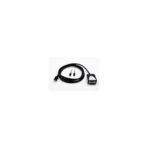EXSYS EX-2311-2F USB 2.0 C - Stecker zu 1 x Seriell RS-232 1.8 Meter Kabel mit 9 Pin Buchse LED Anzeige