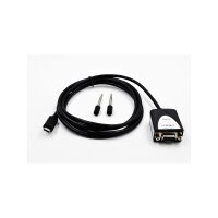 EXSYS EX-2311-2F USB 2.0 C - Stecker zu 1 x Seriell RS-232 1.8 Meter Kabel mit 9 Pin Buchse LED Anzeige