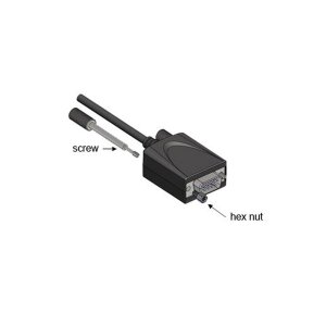EXSYS EX-2311-2IS USB2.0 C zu 1 x RS-232 1,8m 15KV Überspannungsschutz FTDI Chip-Set, schwarz, 1,8 m