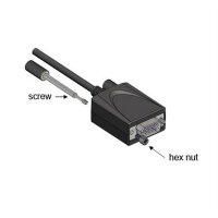 EXSYS EX-2311-2IS USB2.0 C zu 1 x RS-232 1,8m 15KV Überspannungsschutz FTDI Chip-Set, schwarz, 1,8 m