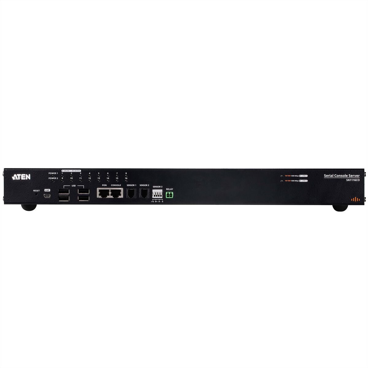 ATEN SN1116CO 16-Port Serieller Konsolen Server mit Dual Pow