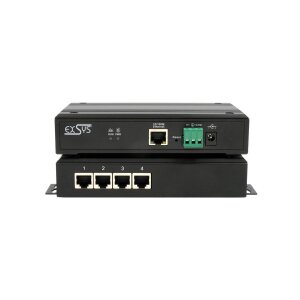 EXSYS EX-61004 Ethernet zu 4 x Seriell RS-232/422/485