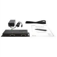EXSYS EX-6112-2PoE Ethernet zu Seriell 2 x RS-232 mit 9 Pin Stecker