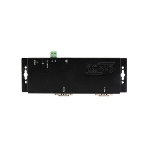 EXSYS EX-6122-2PoE Ethernet zu Seriell 2 x RS-232/422/485 mit 9 Pin Stecker inkl. Virtual Com Software PoE