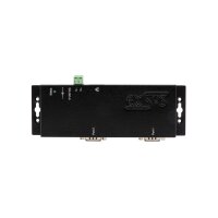 EXSYS EX-6122-2PoE Ethernet zu Seriell 2 x RS-232/422/485 mit 9 Pin Stecker inkl. Virtual Com Software PoE