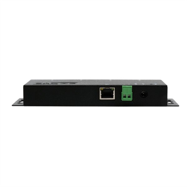 EXSYS EX-6124-2PoE Ethernet zu Seriell 4 x RS-232/422/485 mit 9 Pin Stecker PoE