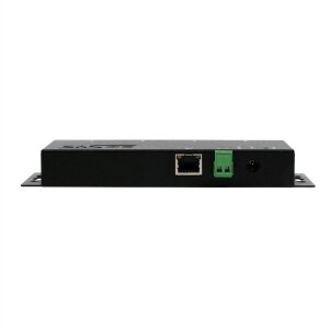EXSYS EX-6124-2PoE Ethernet zu Seriell 4 x RS-232/422/485 mit 9 Pin Stecker PoE