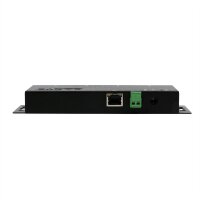 EXSYS EX-6124-2PoE Ethernet zu Seriell 4 x RS-232/422/485 mit 9 Pin Stecker PoE