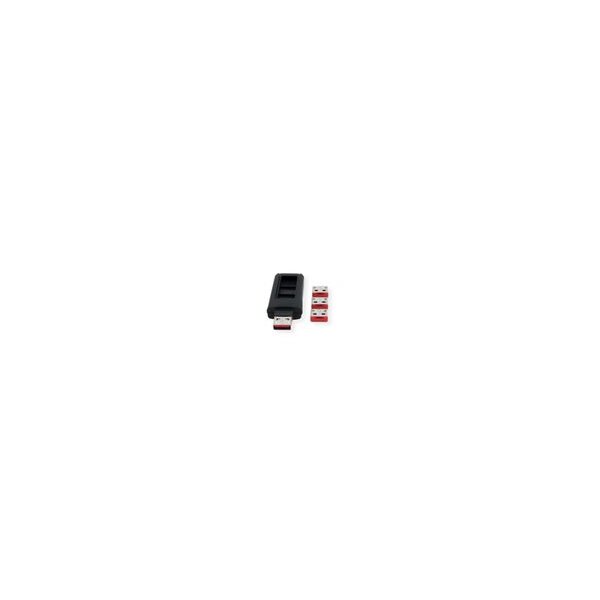 EXSYS EX-1114-R, 4x USB Schloss, 1x Schlüssel