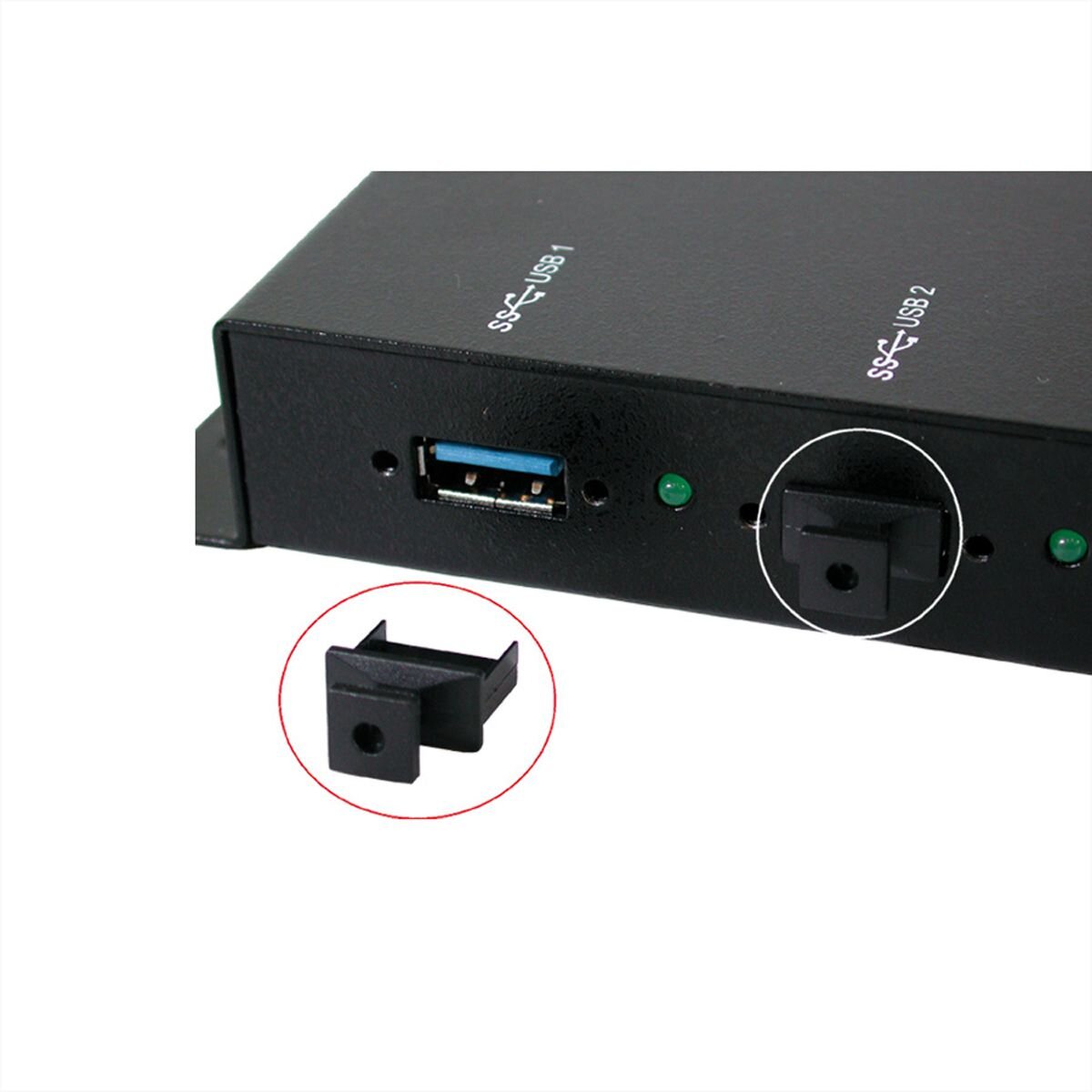 EXSYS EX-1111 10 Stück Abdeckungskappe für USB 3.0