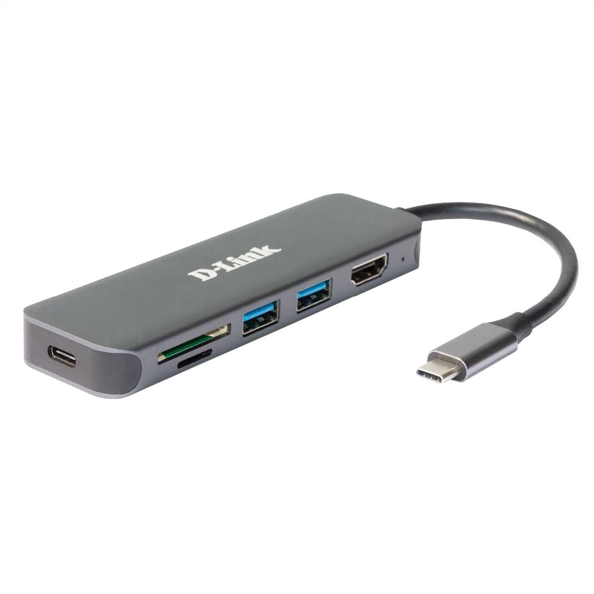 D-Link DUB-2327 6-in-1 USB-C Hub mit HDM box