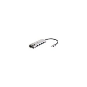 D-Link DUB-M520 USB-C 5-Port USB 3.0 Hub mit HDMI, Ethernet, USB-C Ladeanschluss