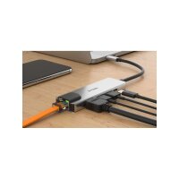 D-Link DUB-M520 USB-C 5-Port USB 3.0 Hub mit HDMI, Ethernet, USB-C Ladeanschluss