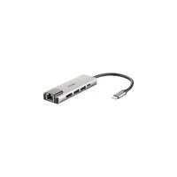 D-Link DUB-M520 USB-C 5-Port USB 3.0 Hub mit HDMI, Ethernet, USB-C Ladeanschluss