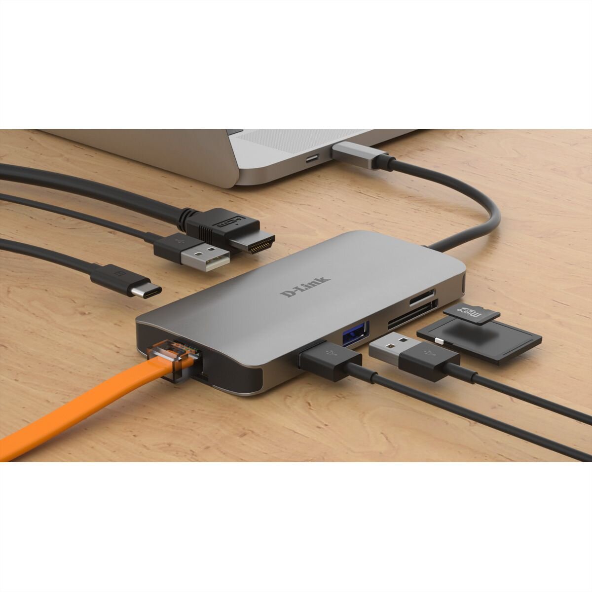 D-Link DUB-M810 USB-C 8-Port USB 3.0 Hub box
