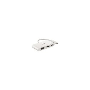 D-Link DUB-V310 USB-C 3-Port Adapter mit HDMI, Displayport, VGA