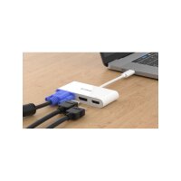 D-Link DUB-V310 USB-C 3-Port Adapter mit HDMI, Displayport, VGA