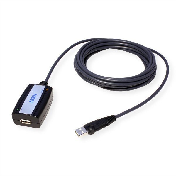 ATEN UE250 USB 2.0 Extender Cable, schwarz, 5 m