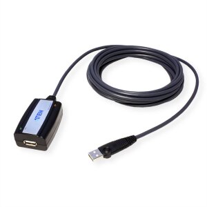 ATEN UE250 USB 2.0 Extender Cable, schwarz, 5 m