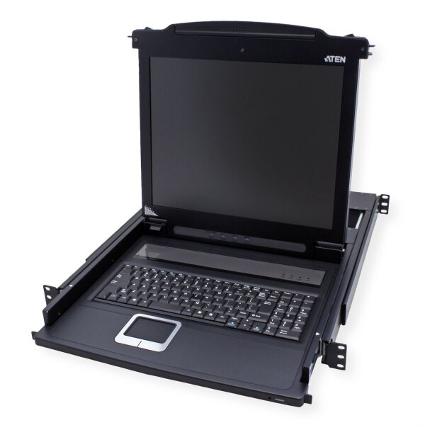 ATEN CL1000M KVM-Konsole, 43cm LCD, VGA, PS/2, US-Layout