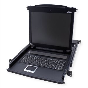 ATEN CL1000M KVM-Konsole, 43cm LCD, VGA, PS/2, US-Layout