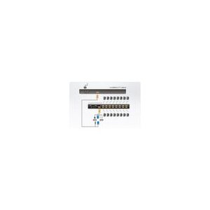 ATEN CL1000M KVM-Konsole, 43cm LCD, VGA, PS/2, US-Layout