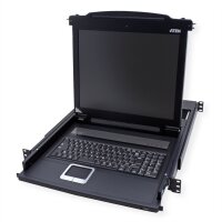 ATEN CL1000M KVM-Konsole, 43cm LCD, VGA, PS/2, US-Layout