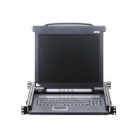 ATEN CL1000M KVM-Konsole, 43cm LCD, VGA, PS/2, US-Layout