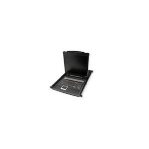 ATEN CL1308N KVM-Switch, 48cm TFT, VGA, PS/2-USB, 8 Port, ES-Layout