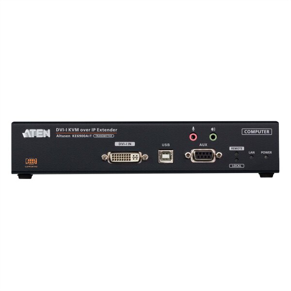 ATEN KE6900AIT Full HD DVI KVM Over IP Extender Transmitter mit Internetzugang