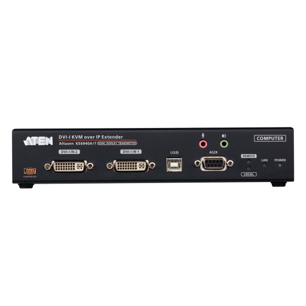 ATEN KE6940AIT FHD Dual DVI KVM over IP Transmitter mit Internetzugang